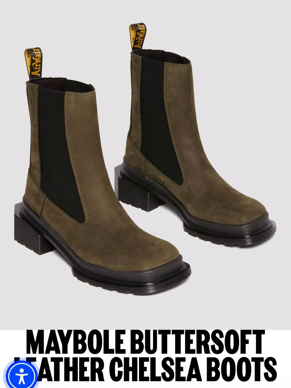 Dr. Marten’s Maybole Chelsea Boot Olive Green - Size 6